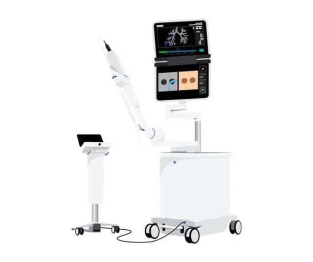 Robots endobronchiques : système robotisé pour la navigation et le guidage des gestes endobronchiques 